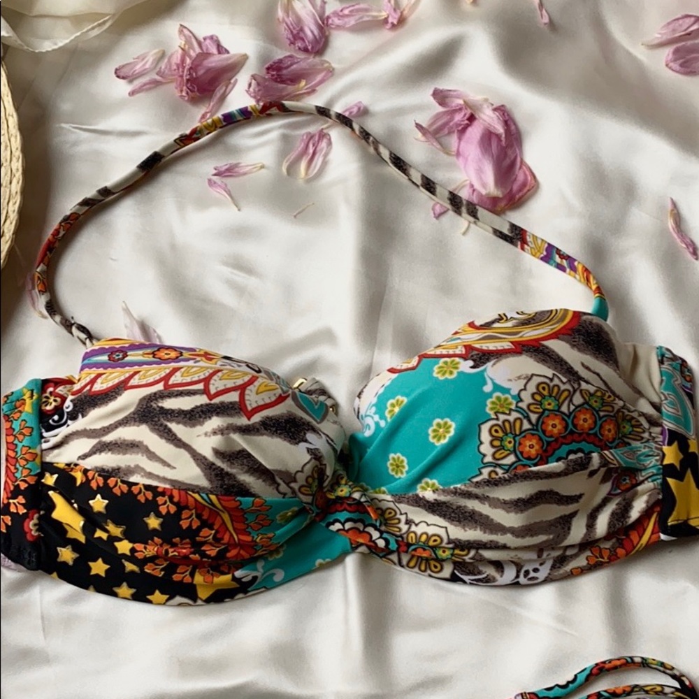 Luli Fama multi color bikini set size small - Picture 3 of 6